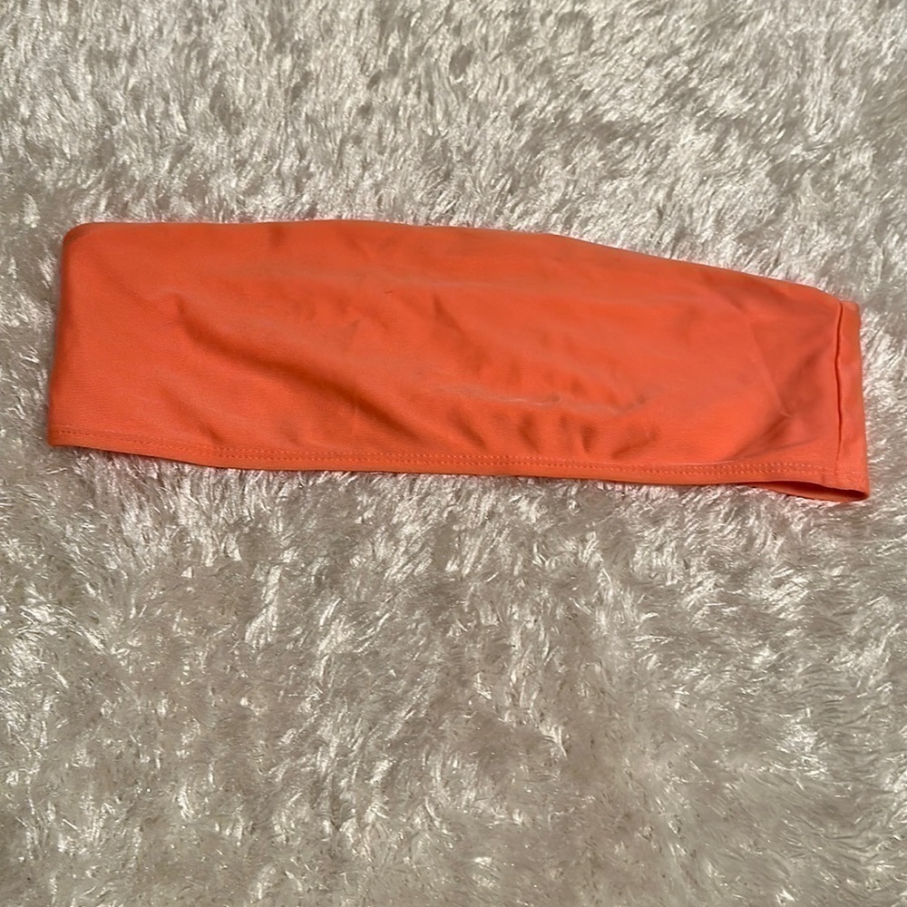 PrettyLittleThing Orange Bikini Top
